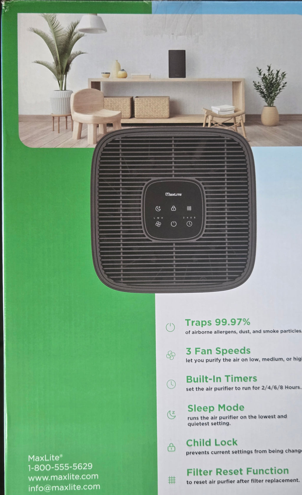 Maxlite air purifier