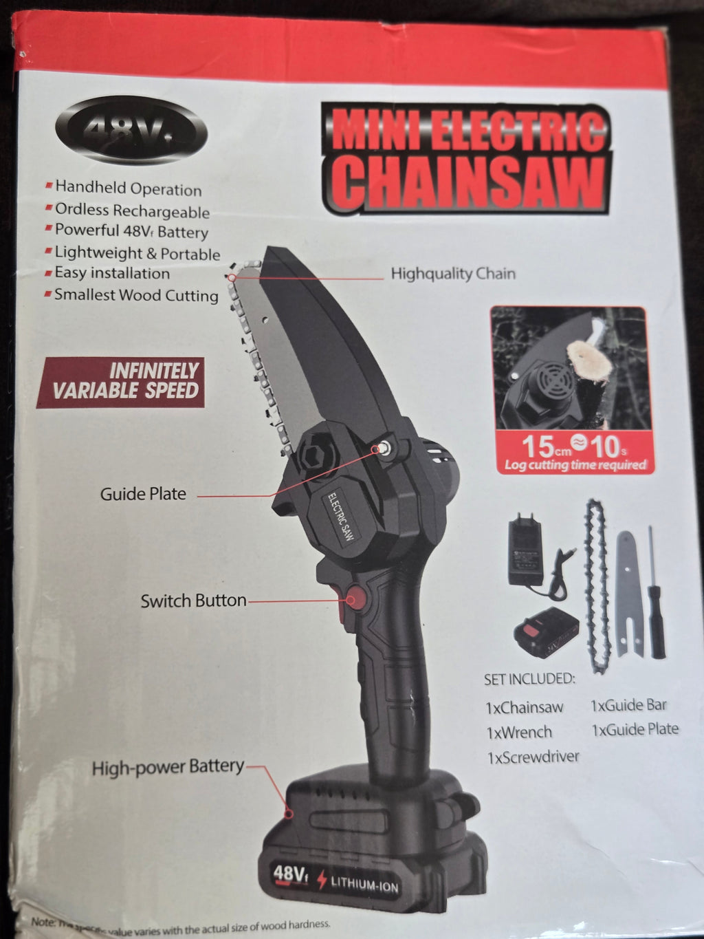 Mini electric chainsaw