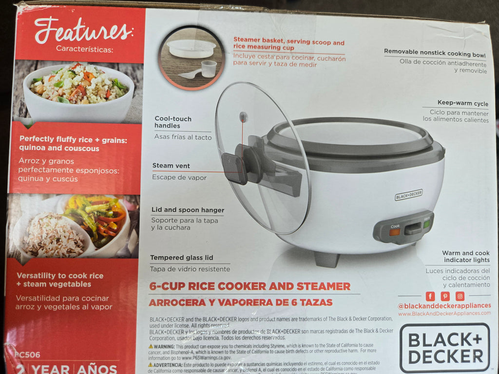Black & Decker ri w cooker and steamer