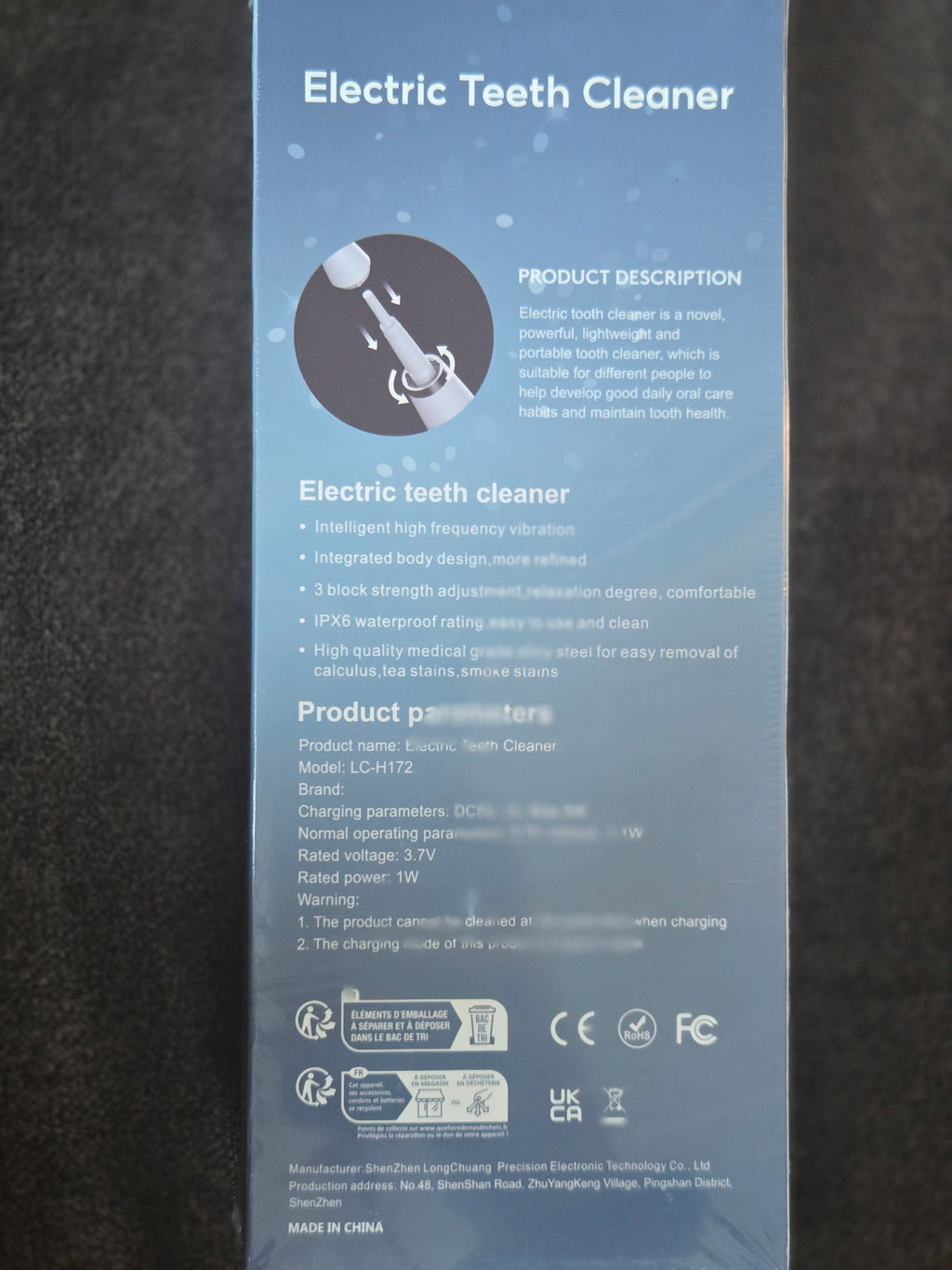 Electric teeth cleaner