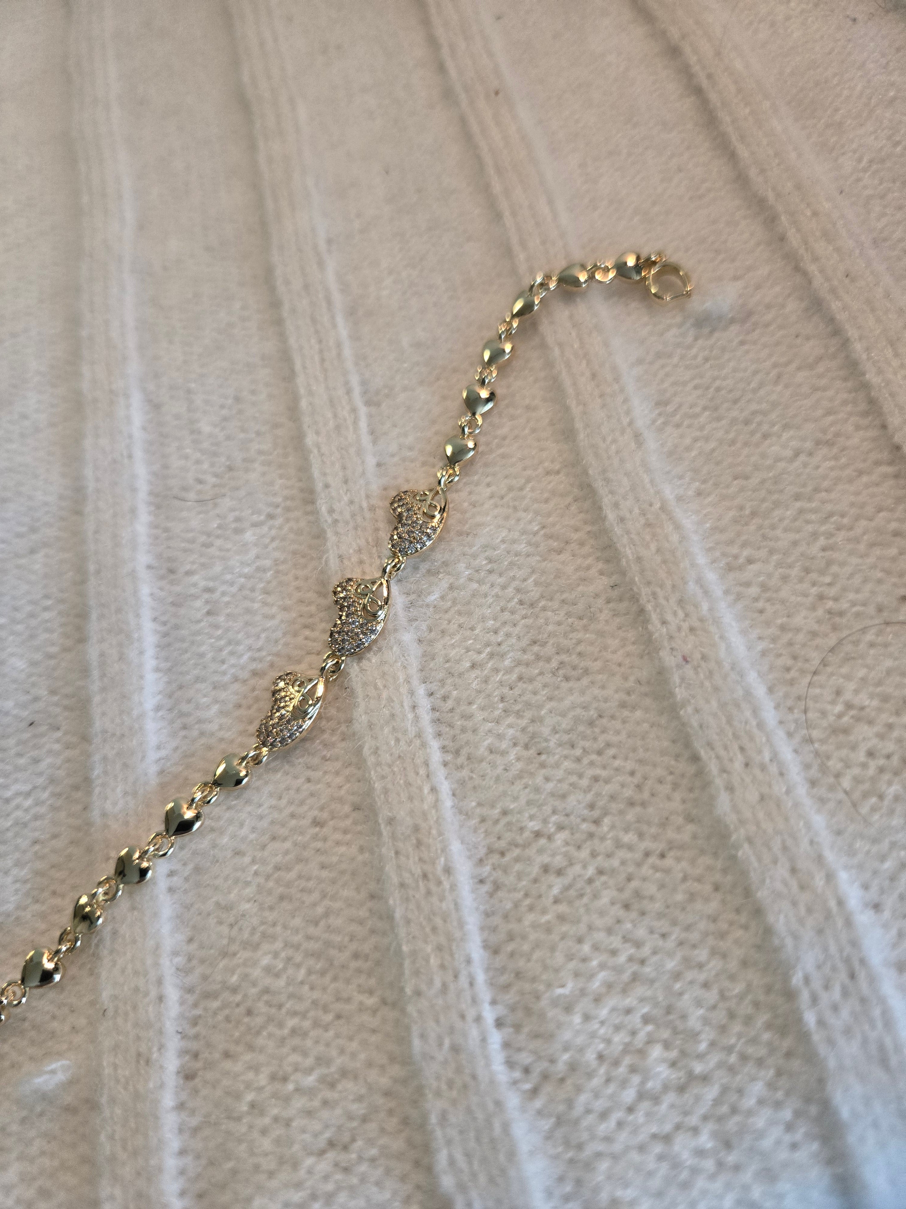 Gold bonded bracelet
