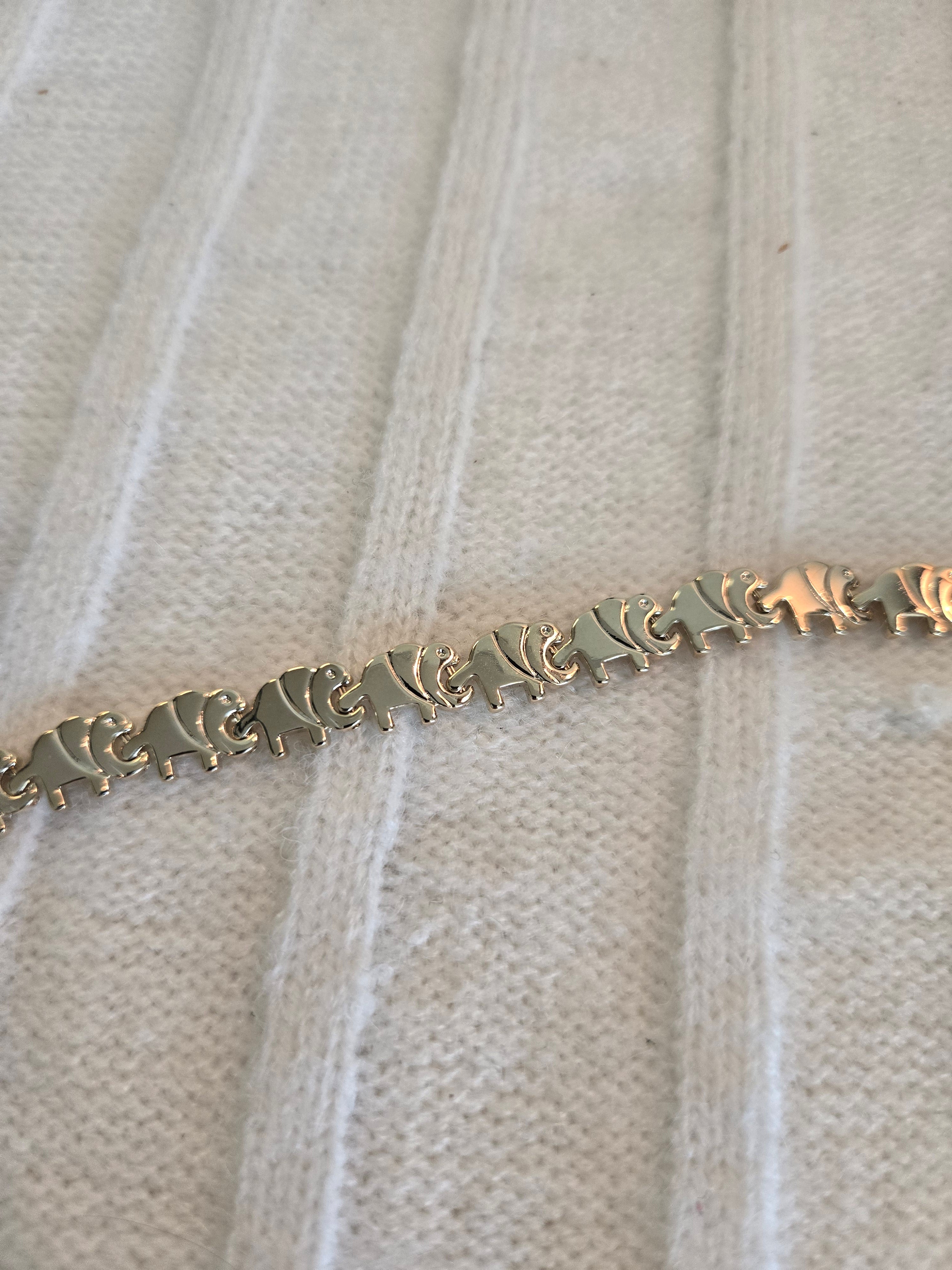 Gold bonded bracelet