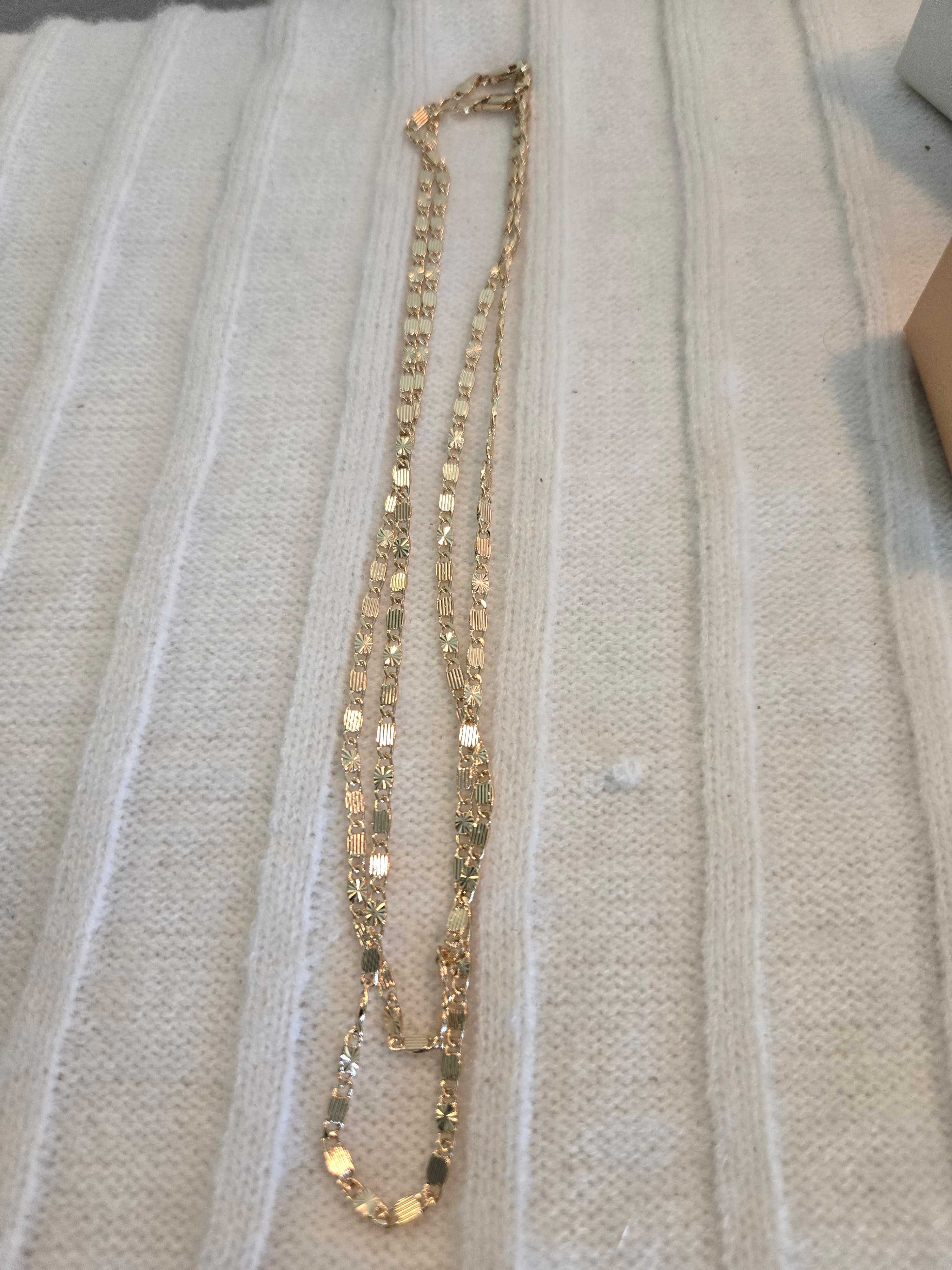 Double gold chains