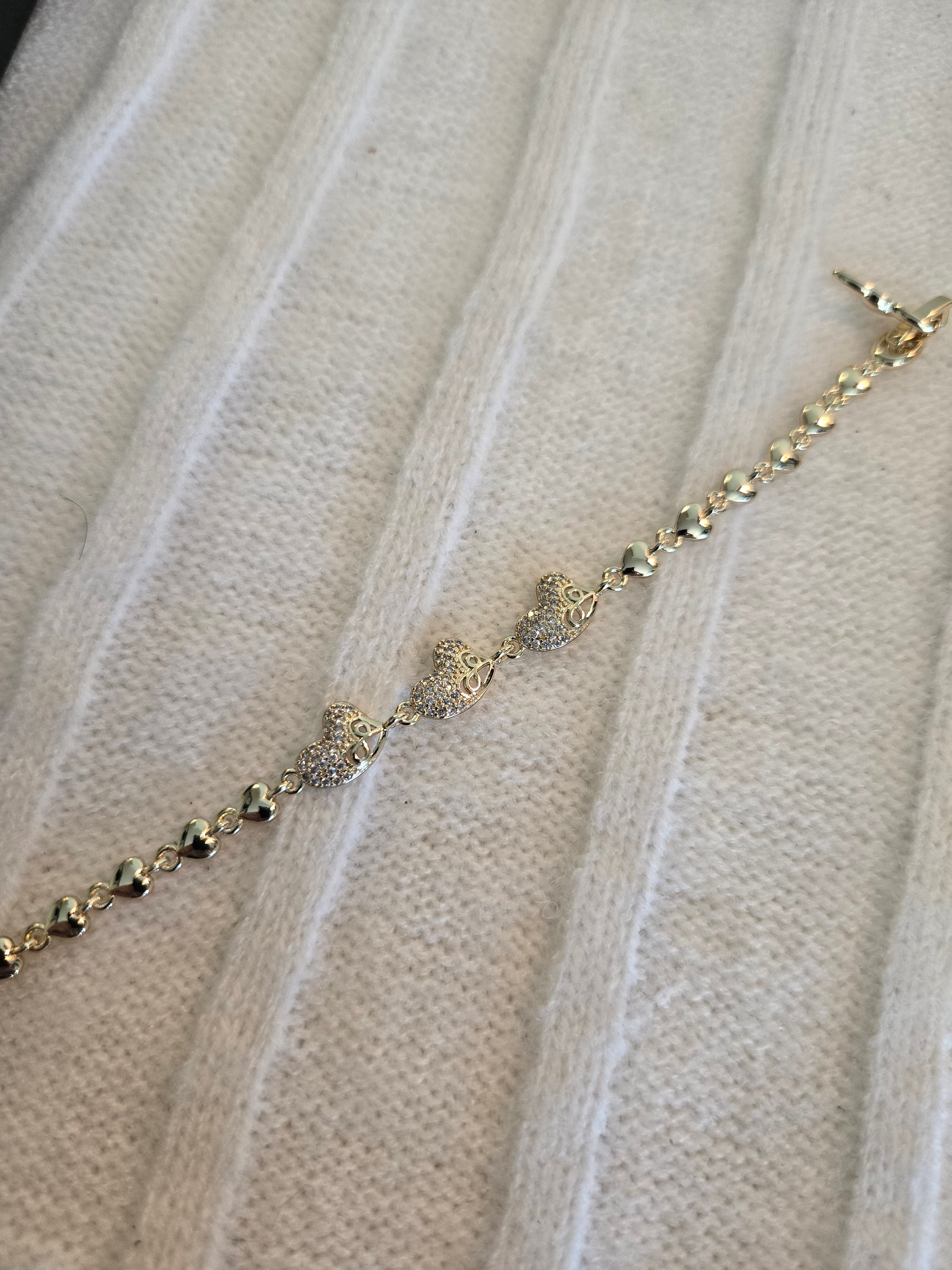 Gold bonded bracelet