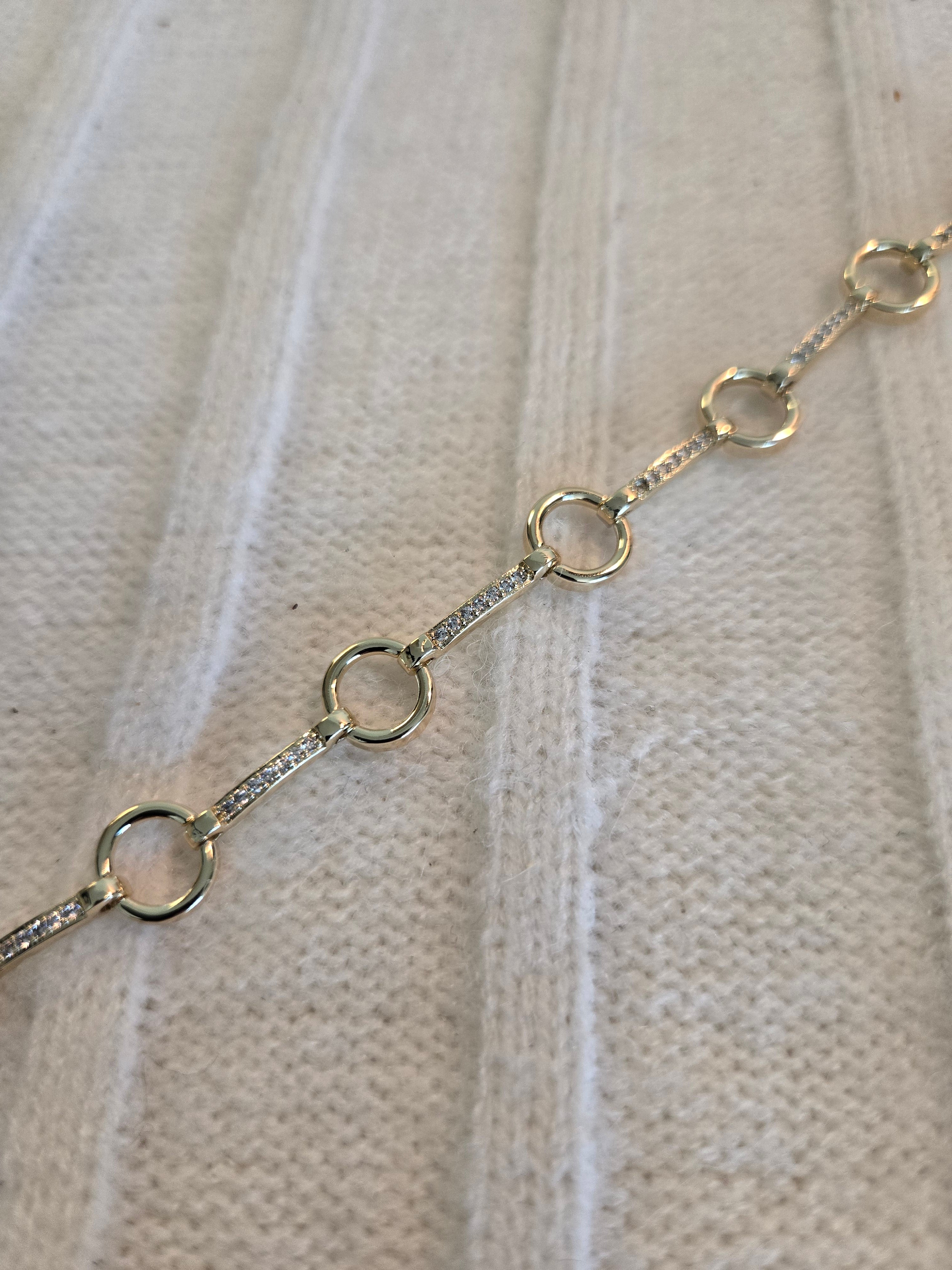 Gold bonded bracelet