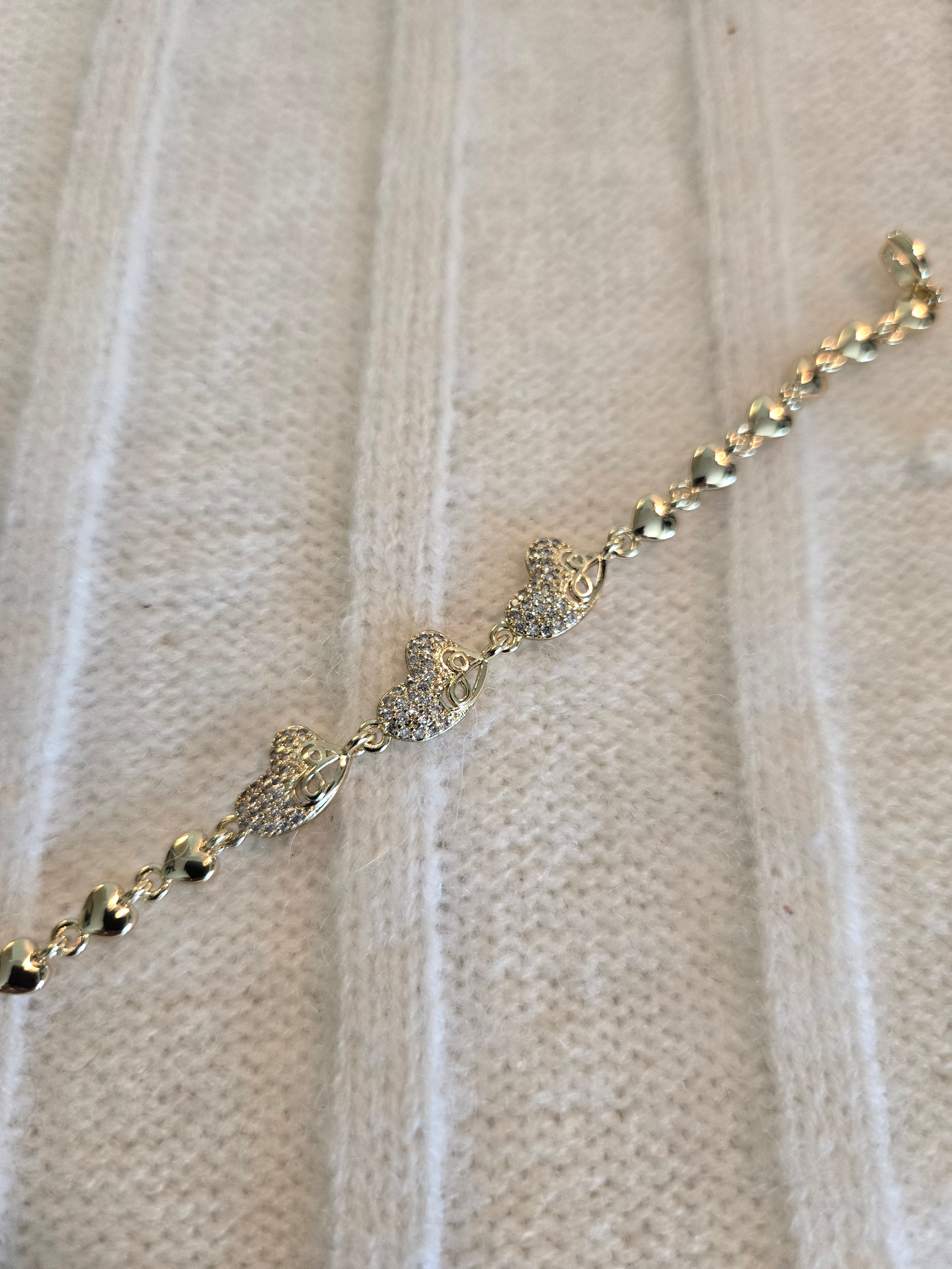 Gold bonded bracelet