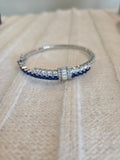 Sterling silver sapphire bracelet